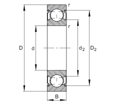  6002-C-2Z, ڲṹC  DIN 625-1 ׼Ҫߴ磬϶ܷ