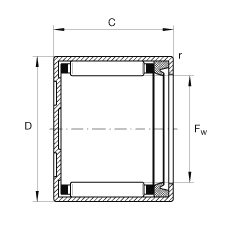 ʽѹȦ BCp614-P, ˫ഽܷ⣬ϵУ ABMA 18.2 - 1982Ӣ