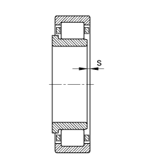 Բ NJ234-E-M1,  DIN 5412-1 ׼Ҫߴ, 붨λ, ɷ, ּ