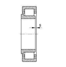 Բ NJ2308-E-TVP2,  DIN 5412-1 ׼Ҫߴ, 붨λ, ɷ, ּ