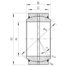 ؽ GE25-DO-2RS,  DIN ISO 12 240-1 ׼, άഽܷ