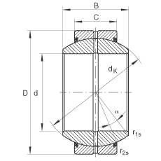 ؽ GE30-FO-2RS,  DIN ISO 12 240-1 ׼, άഽܷ