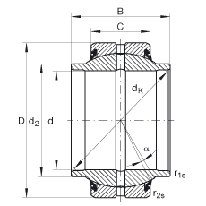 ؽ GE30-HO-2RS,  DIN ISO 12 240-1 ׼, άഽܷ