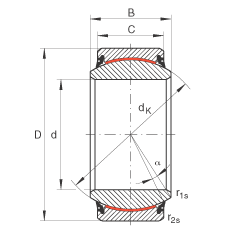 ؽ GE260-UK-2RS,  DIN ISO 12 240-1 ׼, άഽܷ