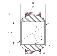 ؽ GE180-FW-2RS,  DIN ISO 12 240-1 ׼, άഽܷ