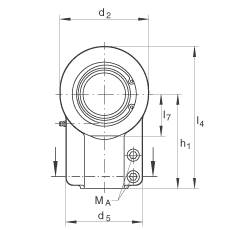 Һѹ˶ GIHNRK160-LO,  DIN ISO 12 240-4 ׼Ƽнװãά