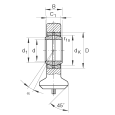 Һѹ˶ GK45-DO,  DIN ISO 12 240 ׼棬ά