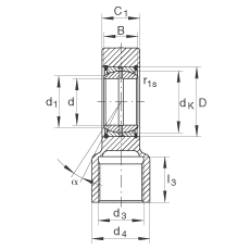 Һѹ˶ GIHRK120-DO,  DIN ISO 12 240-4 ׼Ƽнװãά