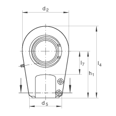 Һѹ˶ GIHRK90-DO,  DIN ISO 12 240-4 ׼Ƽнװãά