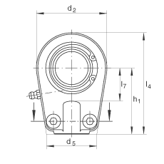 Һѹ˶ GIHRK40-DO,  DIN ISO 12 240-4 ׼Ƽнװãά