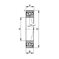  HSS71919-C-T-P4S, ڣɶ԰װӴ  = 15㣬ഽܷ⣬ǽӴϹ