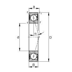  B7012-C-2RSD-T-P4S, ڣɶ԰װӴ  = 15㣬ഽܷ⣬ǽӴϹ