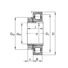 ι 20205-K-TVP-C3 + H205,  DIN 635  DIN 5415 ׼Ҫߴ, ׶׺ͽ