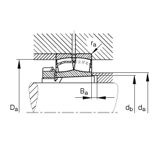 Ĺ 22311-E1-K-T41A + H2311,  DIN 635-2 ׼Ҫߴ, ׶׺ͽ