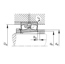 Ĺ 22332-K-MB + H2332,  DIN 635-2 ׼Ҫߴ, ׶׺ͽ